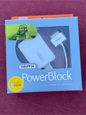 Griffin PowerBlock White AC Charger for USB Devices